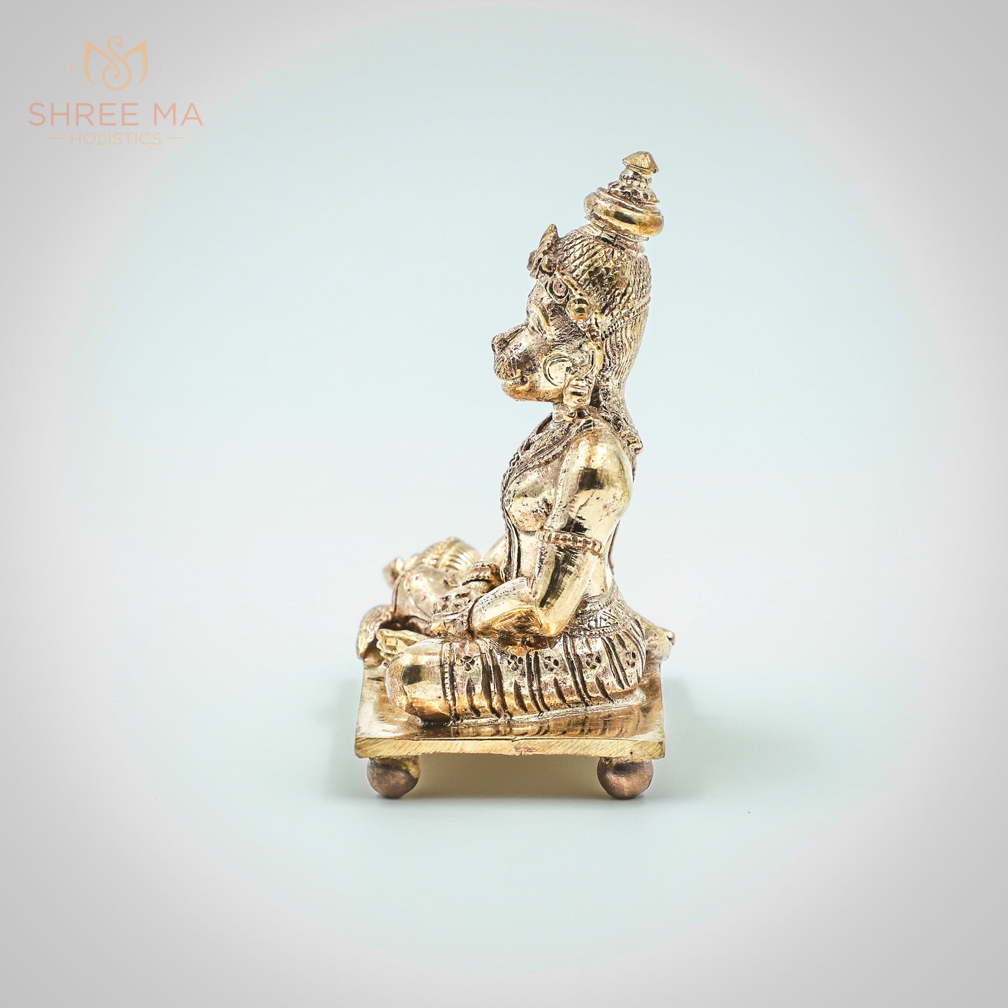 Meditating Hanuman 3.5" inches panchalogam bronze idol