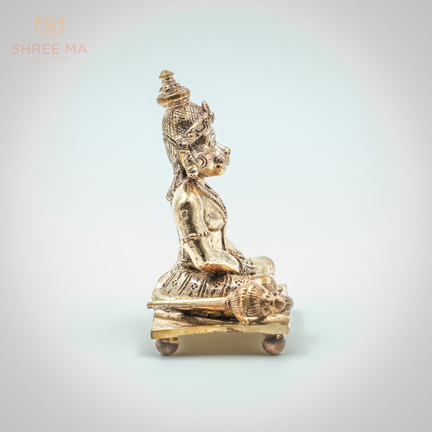 Meditating Hanuman 3.5" inches panchalogam bronze idol