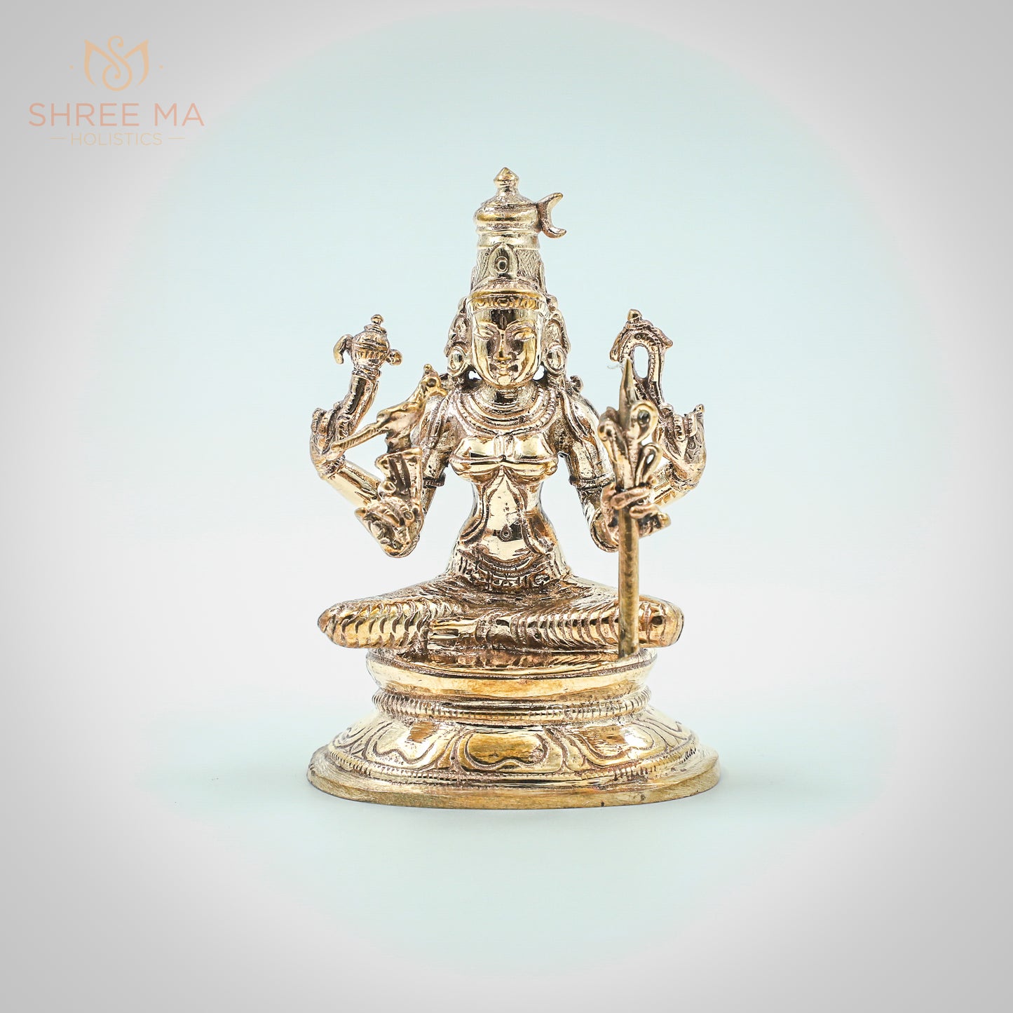 Kamakshiamman (Lalithambigai) 3.5-Inch Panchaloha Bronze Idol – Handmade Divine Sculpture