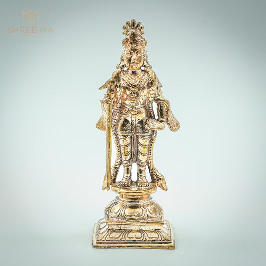 Murugan Kartikeya 6" inches panchalogam Bronze Idol