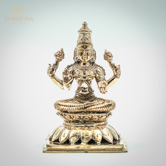 lakshmi 5" inch Panchalogam bronze idol