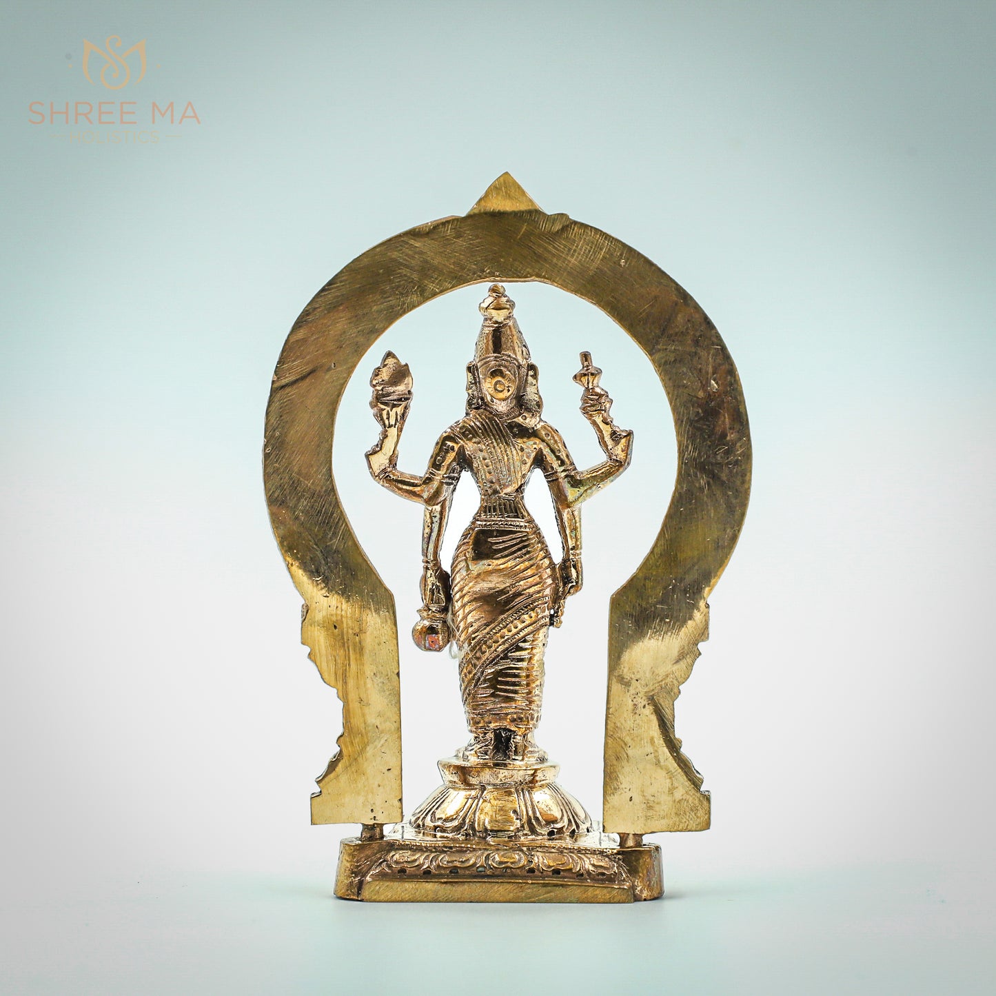 Kasi Visalakshi 5" inch Panchalogam bronze idol