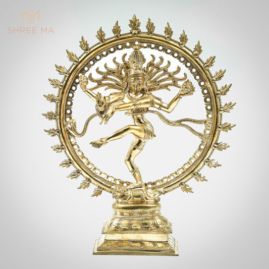 Natarajar 13" | Handmade | Madhuchista-Vidhana (Lost-Wax casting) | Panchaloha Bronze from Swamimalai