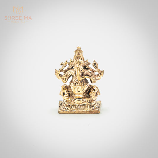 Ganesha 1.5" inches panchaloha idol