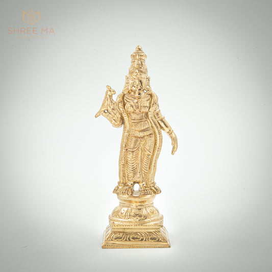 Meenakshi 6" inches panchaloha panchalogam Bronze Idol