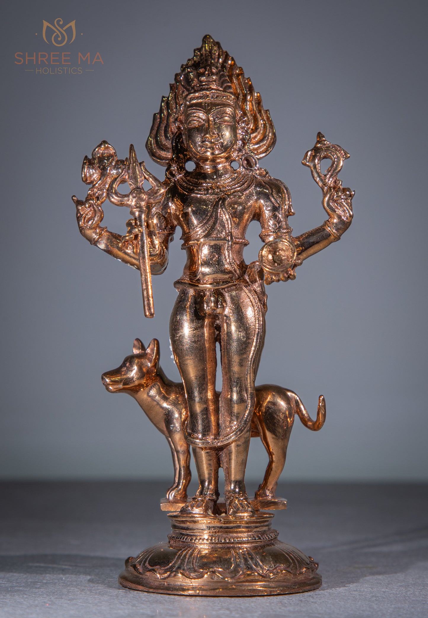 Kaala Bhairava 5.5" | Handmade | Madhuchista-Vidhana (Lost-Wax casting) | Panchaloha Bronze from Swamimalai