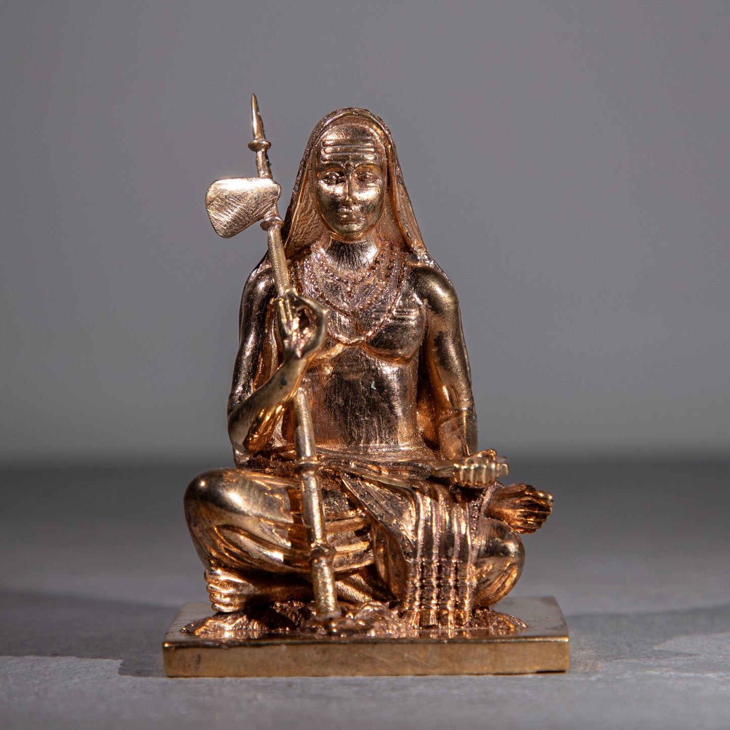 Adi Shankaracharya 3-Inch Panchaloha Bronze Idol