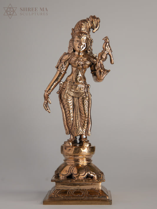 Andal 5.5" Panchaloha Idol | A Sacred Symbol for Pooja